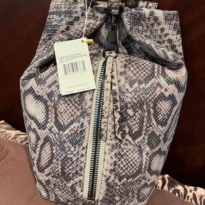 Aimee Kestenberg Tamitha Backpack Grey Hologram Snake *NWT*